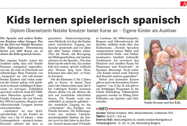 Anzeiger f&uuml;r Dornbirn & Lustenau, 15.4.2010