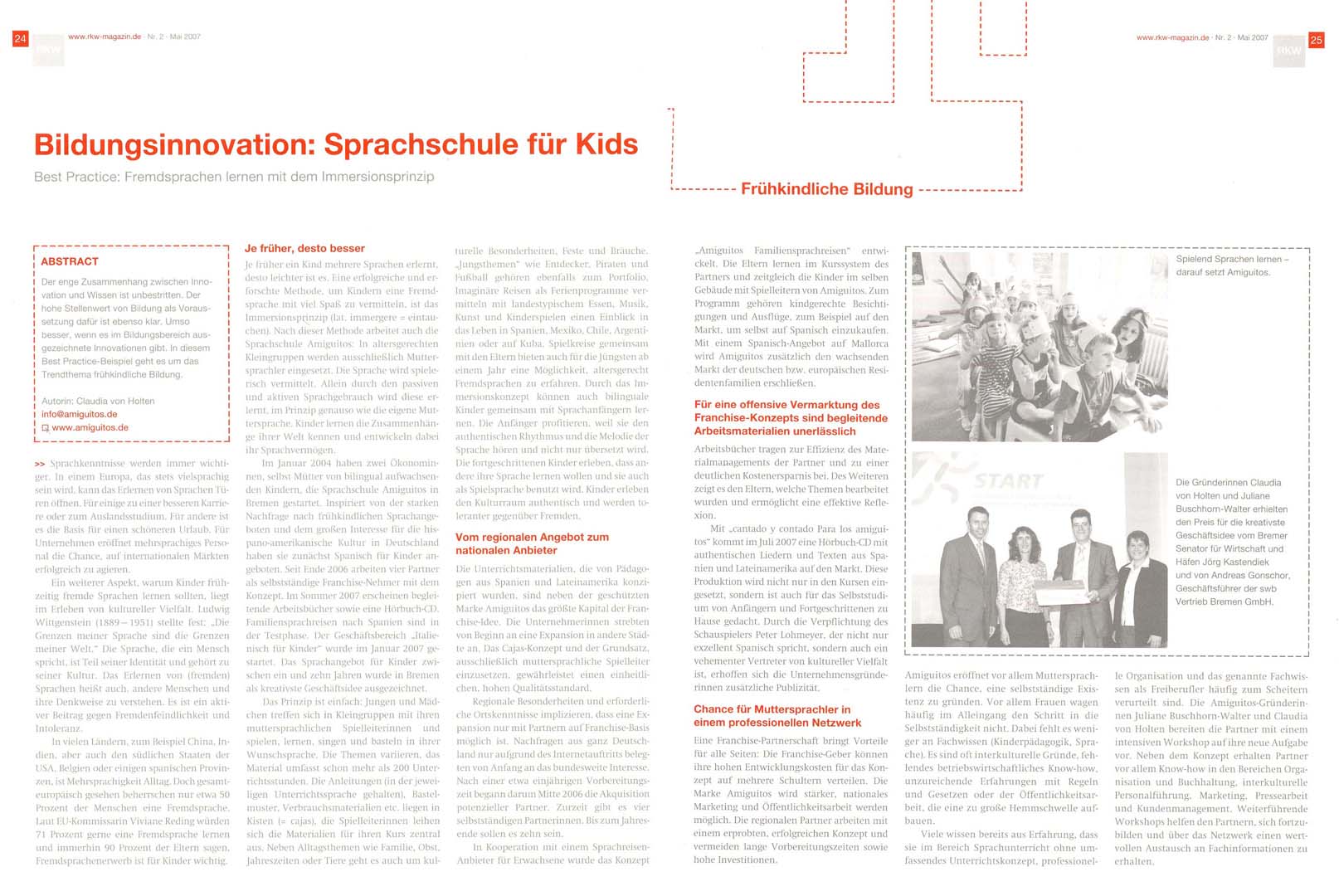 RKW Magazin 'Wissen und Weiterbildung', Mai 2007