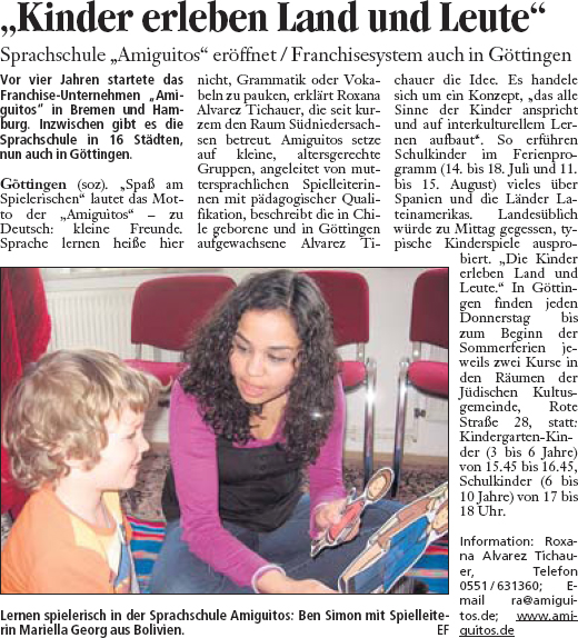 Göttinger Tageblatt, 8.5.2008